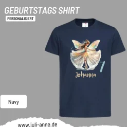 Personalisiertes Shirt GEBURTSTAG Zahl & Name personalisiert Ballerina Fee Balett