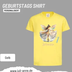 Personalisiertes Shirt GEBURTSTAG Zahl & Name personalisiert Ballerina Fee Balett