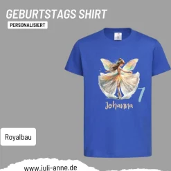 Personalisiertes Shirt GEBURTSTAG Zahl & Name personalisiert Ballerina Fee Balett