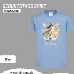Personalisiertes Shirt GEBURTSTAG Zahl & Name personalisiert Ballerina Fee Balett
