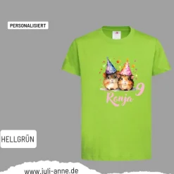 Personalisiertes Shirt GEBURTSTAG Zahl & Name personalisiert Meerschweinchen 2