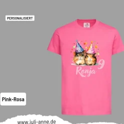 Personalisiertes Shirt GEBURTSTAG Zahl & Name personalisiert Meerschweinchen 2