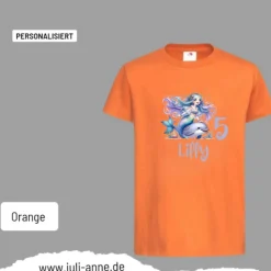 Personalisiertes Shirt GEBURTSTAG Zahl & Name personalisiert MERMAID CUTIE 6