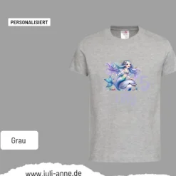 Personalisiertes Shirt GEBURTSTAG Zahl & Name personalisiert MERMAID CUTIE 7