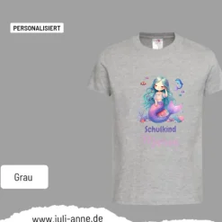 Personalisiertes Shirt SCHULKIND Name personalisiert Mermaid Cutie 8