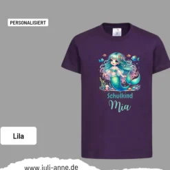 Personalisiertes Shirt SCHULKIND Name personalisiert MERMAID CUTIE 4