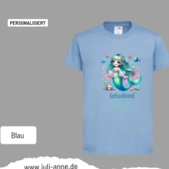 Personalisiertes Shirt SCHULKIND Name personalisiert MERMAID CUTIE 4