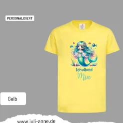 Personalisiertes Shirt SCHULKIND Name personalisiert MERMAID CUTIE 4