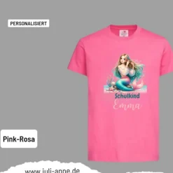 Personalisiertes Shirt SCHULKIND Name personalisiert MERMAID CUTIE 5