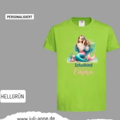 Personalisiertes Shirt SCHULKIND Name personalisiert MERMAID CUTIE 5