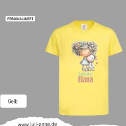 Personalisiertes Shirt SCHULKIND Name personalisiert EINHORN Mädchen 1