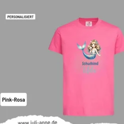 Personalisiertes Shirt SCHULKIND Name personalisiert Mermaid Cutie 12