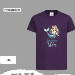 Personalisiertes Shirt SCHULKIND Name personalisiert Mermaid Cutie 12
