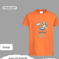 Personalisiertes Shirt SCHULKIND Name personalisiert Mermaid Cutie 12