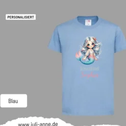 Personalisiertes Shirt SCHULKIND Name personalisiert MERMAID CUTIE 3