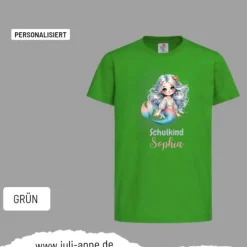 Personalisiertes Shirt SCHULKIND Name personalisiert MERMAID CUTIE 3