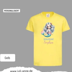 Personalisiertes Shirt SCHULKIND Name personalisiert MERMAID CUTIE 3