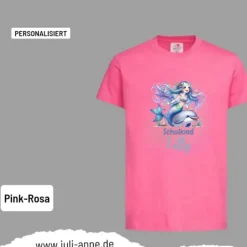 Personalisiertes Shirt SCHULKIND Name personalisiert MERMAID CUTIE 6