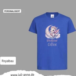 Personalisiertes Shirt SCHULKIND Name personalisiert Baby Drache Mond