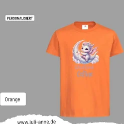 Personalisiertes Shirt SCHULKIND Name personalisiert Baby Drache Mond