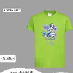 Personalisiertes Shirt SCHULKIND Name personalisiert MERMAID CUTIE 7