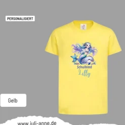 Personalisiertes Shirt SCHULKIND Name personalisiert MERMAID CUTIE 7