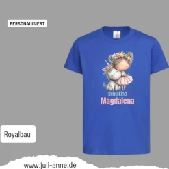 Personalisiertes Shirt SCHULKIND Name personalisiert EINHORN Mädchen 2