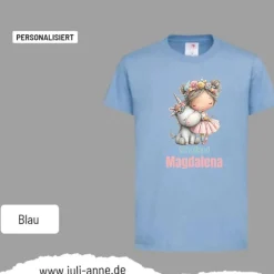 Personalisiertes Shirt SCHULKIND Name personalisiert EINHORN Mädchen 2