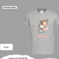 Personalisiertes Shirt SCHULKIND Name personalisiert EINHORN Mädchen 2