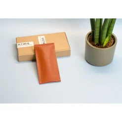 Personalisiertes Stiftetui aus Leder. Bleistifthalter aus Leder mit Gravur. Leder Stifthülle. Monogram Stifteetui. Gravu