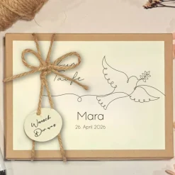 Personalisiertes Taufgeschenk – Geschenkbox mit Name & Datum | Handgefertigtes Geldgeschenk zur Taufe