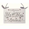 Personalisiertes Türschild aus Holz – Geschenk für Paare & Hochzeitsgeschenk Mr. AND Mrs. mit Namen