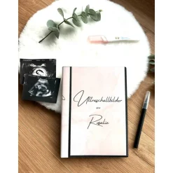 Personalisiertes Ultraschallbilder Album – Einsteckalbum zur sicheren Aufbewahrung und Geschenkidee
