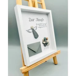 Personalisiertes und einzigartiges Taufgeschenk, Geldgeschenk Taufe, personalisiertes Geschenk Wanddeko, Wandbild Taufe