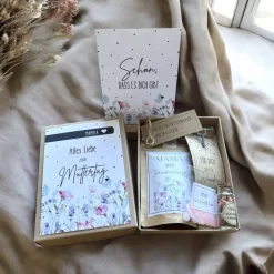 Personalisiertes und handgemachtes Muttertagsgeschenk, Geschenk zum Muttertag personalisiert, Geschenkbox, Geschenkidee