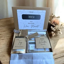 Personalisiertes und handgemachtes Geschenk für Frauen,Freundin, Geschenkbox Geburtstag, Notfallbox, Wenn Geschenk, 40