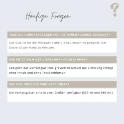 Personalisiertes Vorratsglas | Geschenk mit Trockenblumen | Geschenk zur Hochzeit mit zwei Namen | Geldgeschenk