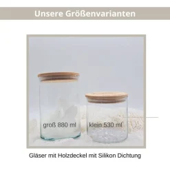 Personalisiertes Vorratsglas | Geschenk mit Trockenblumen | Geschenk zur Hochzeit mit zwei Namen | Geldgeschenk