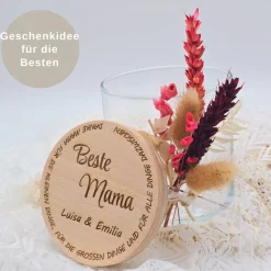 Personalisiertes Vorratsglas | Geschenk Mama, Papa | Kleines Dankeschön | beste Mama | bester Papa | Großeltern
