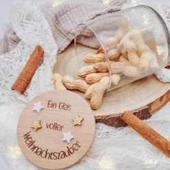 Personalisiertes Vorratsglas Weihnachten Sternchen