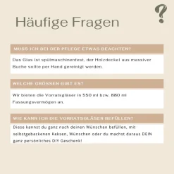 Personalisiertes Vorratsglas Weihnachten Sternchen