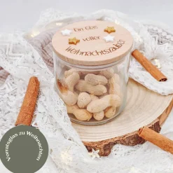 Personalisiertes Vorratsglas Weihnachten Sternchen