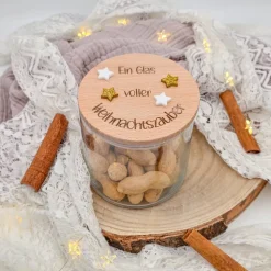 Personalisiertes Vorratsglas Weihnachten Sternchen