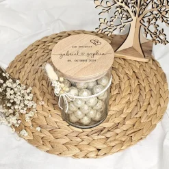 Personalisiertes Vorratsglas als Hochzeitsgeschenk