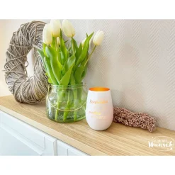 Personalisiertes Windlicht | Konfirmation | Kommunion | Gravur | Kristallglas | Erinnerungslicht | Vase | Geschenk zur K