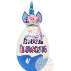 Personalisiertes XXL Überraschungsei mit Einhorn Motiv üei Geschenk Geschenke