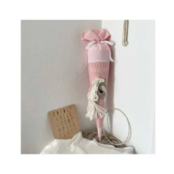 Pferde Schultüte in rosa, Zuckertüte mit Pferd, mit Namen bestickt, Schultüte Stoff für Mädchen, passend für 70 cm Papp