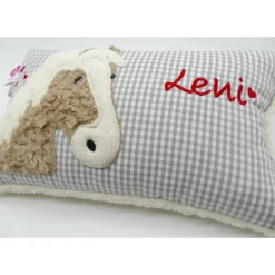 Pferdekissen Namenskissen Taufkissen Kuschelkissen Kindergartenkissen Geburtsgeschenk Pferd Pferdchen Pony
