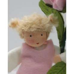 Pfingstrose - Jahreszeitentisch - Waldorf Art -handgefertigte Blumenkinder - einzigartige Blumenkinder - Art.Nr.FR2