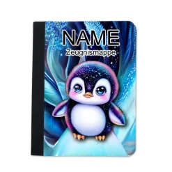 Pinguin Zeugnismappe personalisiert | Zeugnismappe | Zeugnismappe mit Namen | Urkundenmappe